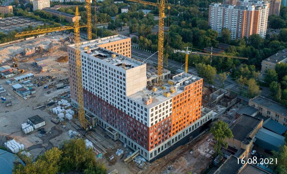 Ход строительства ЖК «Кольская 8» за Август 2021 г., фото №1