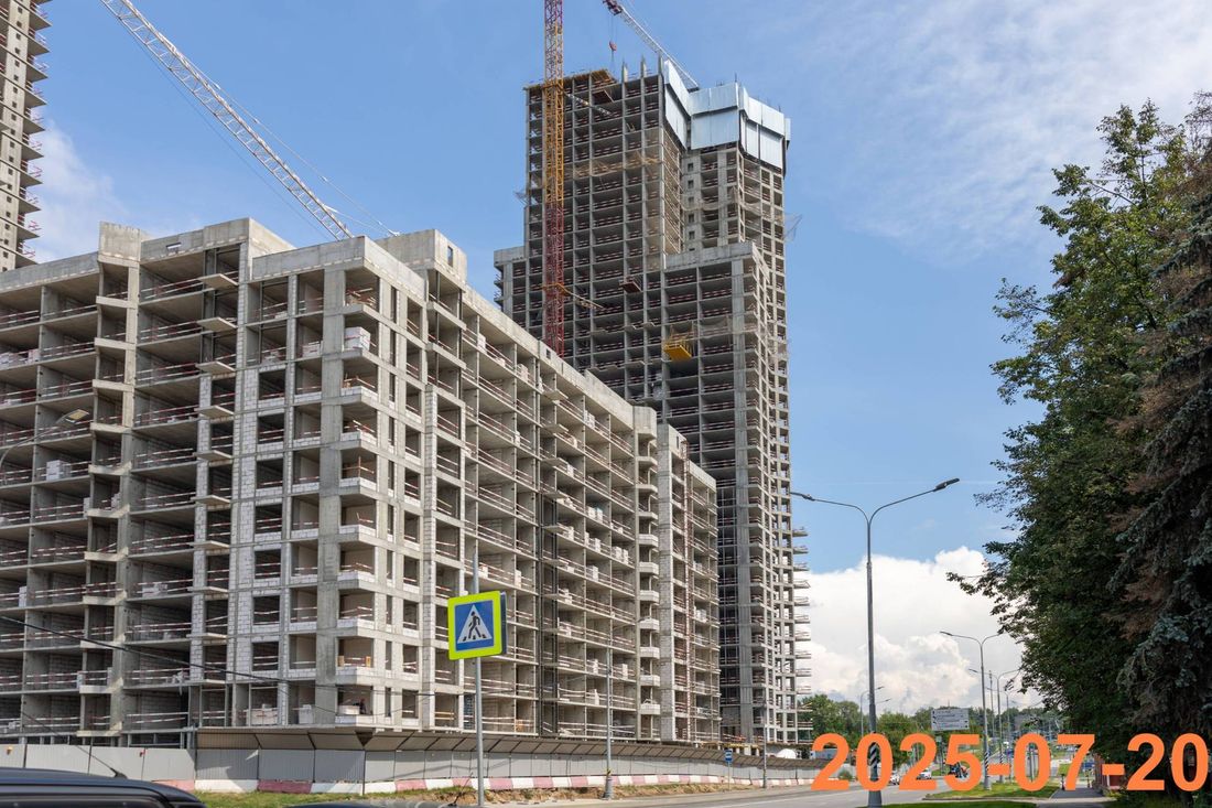 Ход строительства ЖК «Москворечье» за Июль 2025 г., фото №1
