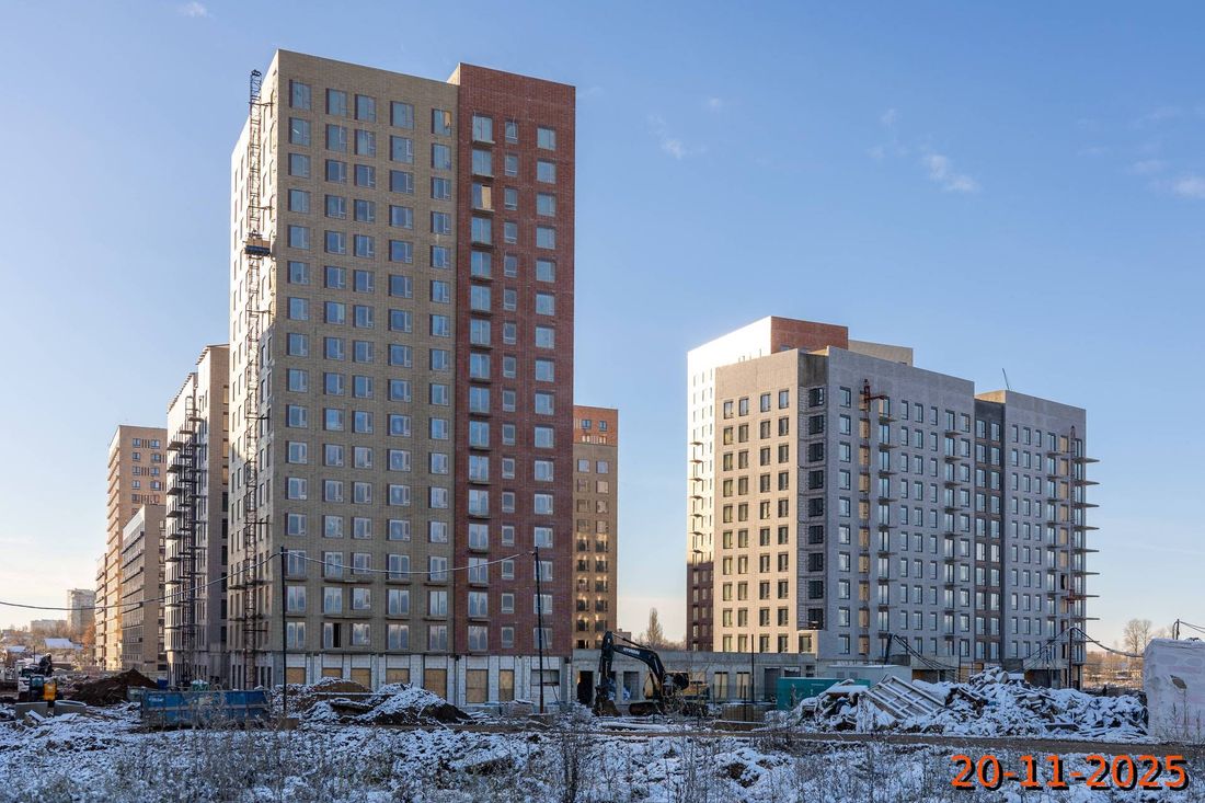 Ход строительства ЖК «Никольские луга» за Ноябрь 2025 г., фото №1