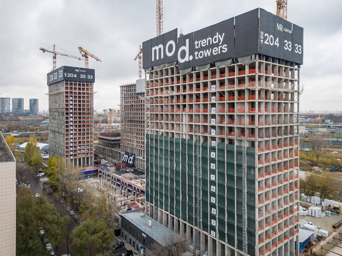 Ход строительства ЖК «Мод» за Октябрь 2022 г., фото №1