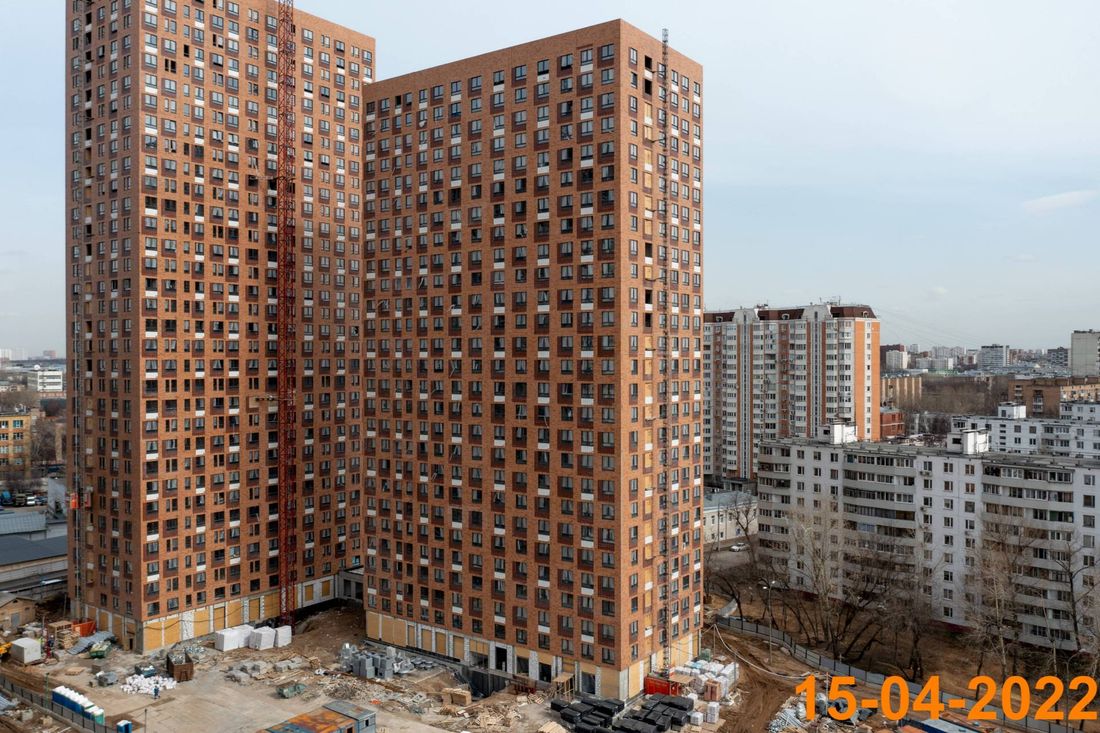 Ход строительства ЖК «Перовское 2» за Апрель 2022 г., фото №1