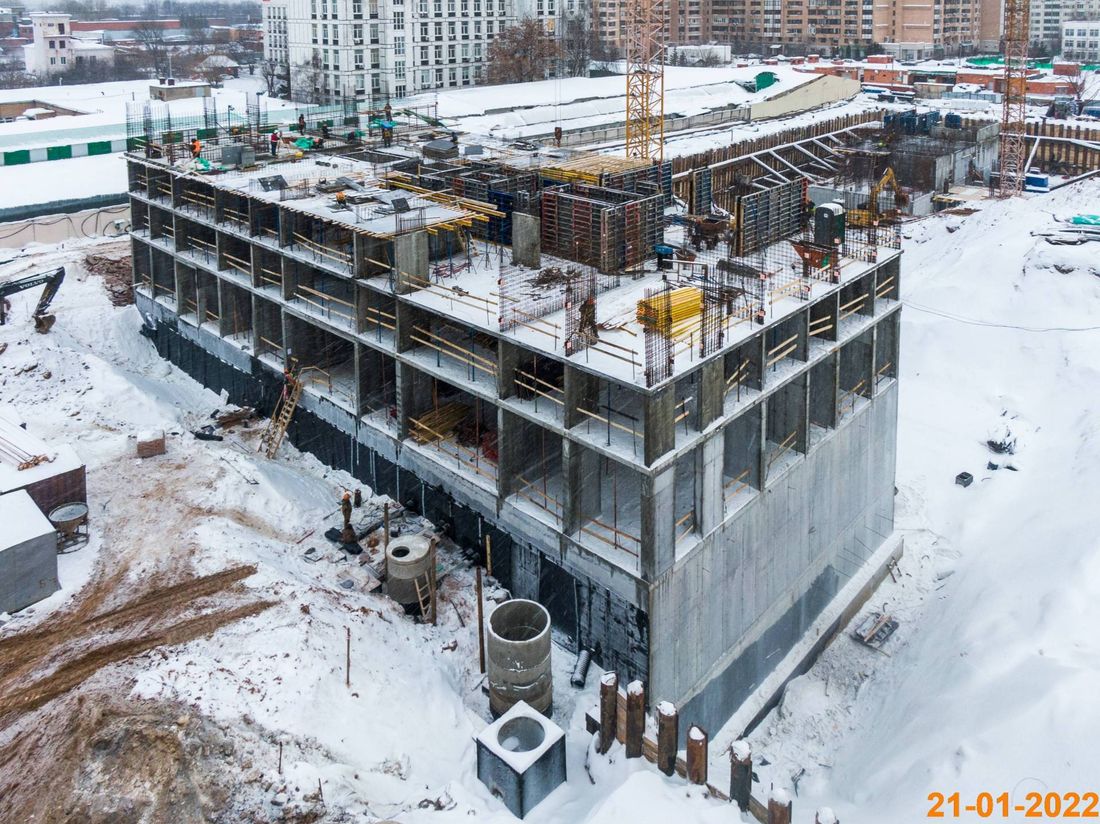 Ход строительства ЖК «Кронштадтский 9» за Январь 2022 г., фото №1