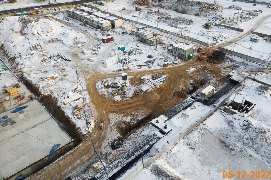 Ход строительства ЖК «Кавказский бульвар 51» за Декабрь 2022 г., фото №1