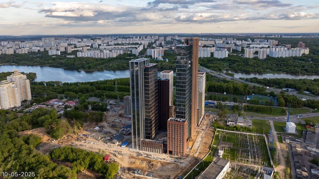 Ход строительства ЖК «Вейв» за Май 2025 г., фото №1