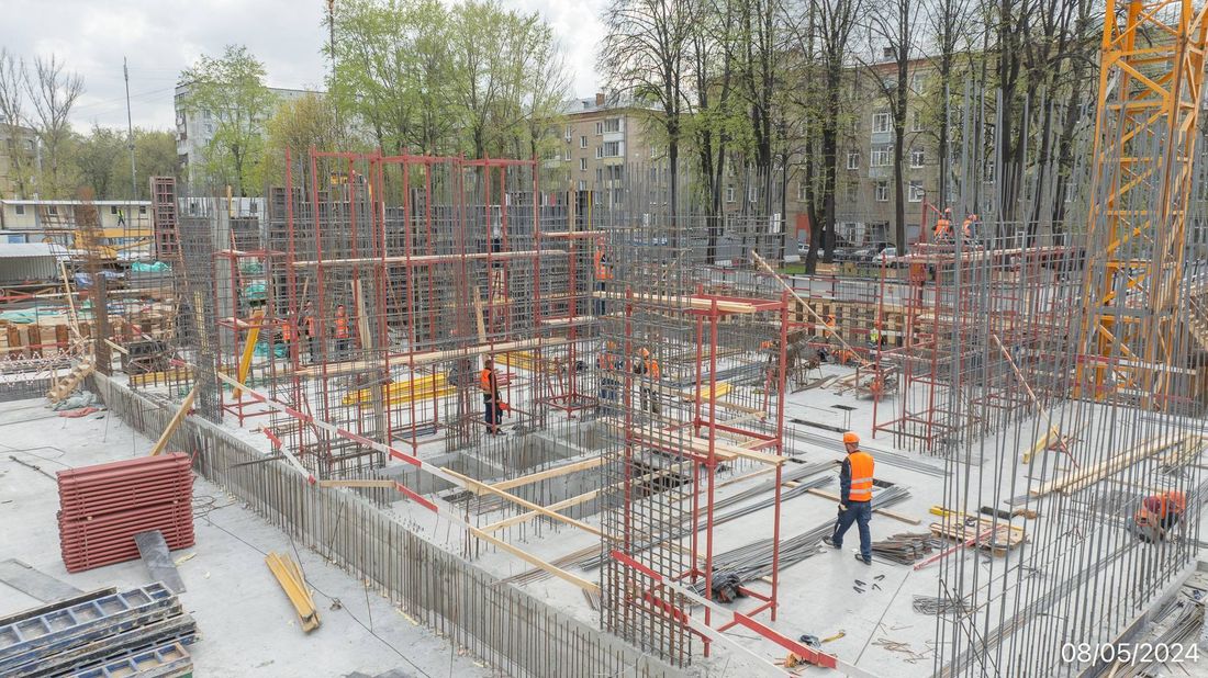 Ход строительства ЖК «Семеновский парк 2» за Май 2024 г., фото №1