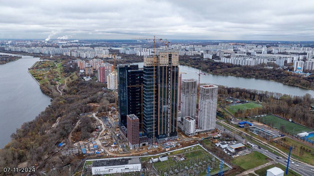 Ход строительства ЖК «Вейв» за Ноябрь 2024 г., фото №1