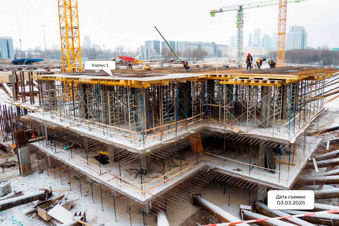 Ход строительства ЖК «НОВА» за Март 2025 г., фото №1