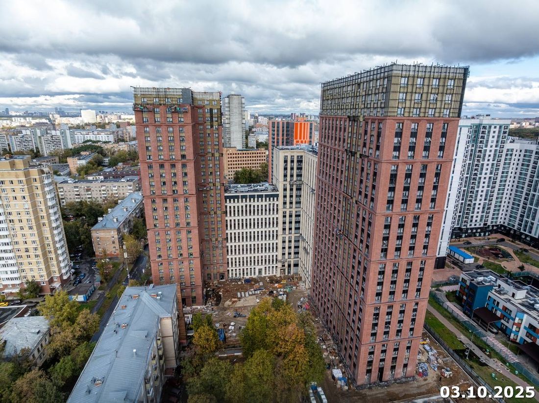 Ход строительства ЖК «Семеновский парк 2» за Октябрь 2025 г., фото №1