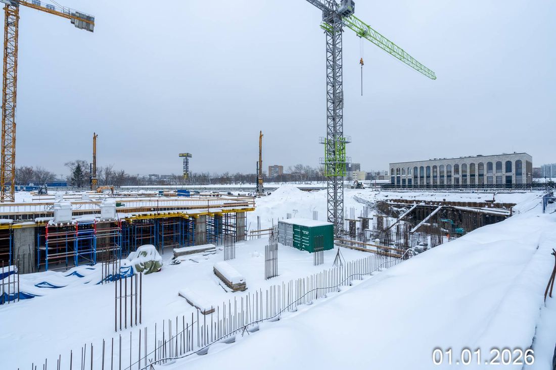 Ход строительства ЖК «Адмирал» за Январь 2026 г., фото №1
