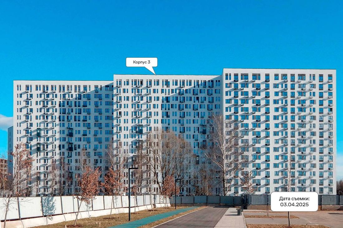 Ход строительства ЖК «Молжаниново» за Апрель 2025 г., фото №1