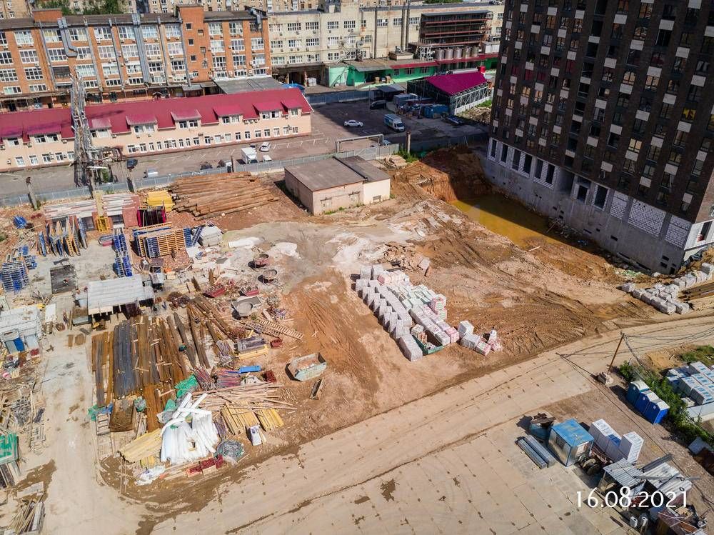 Ход строительства ЖК «Руставели 14» за Август 2021 г., фото №1
