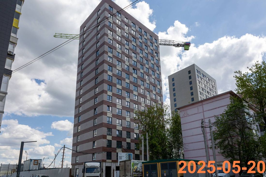 Ход строительства ЖК «Юнино» за Май 2025 г., фото №1