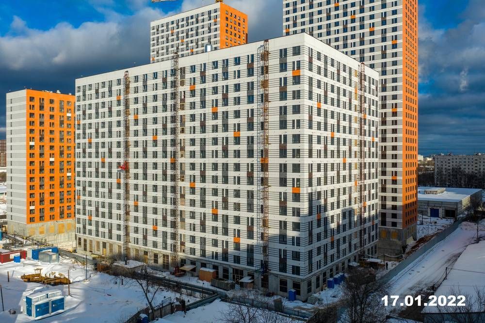 Ход строительства ЖК «Амурский парк» за Январь 2022 г., фото №1