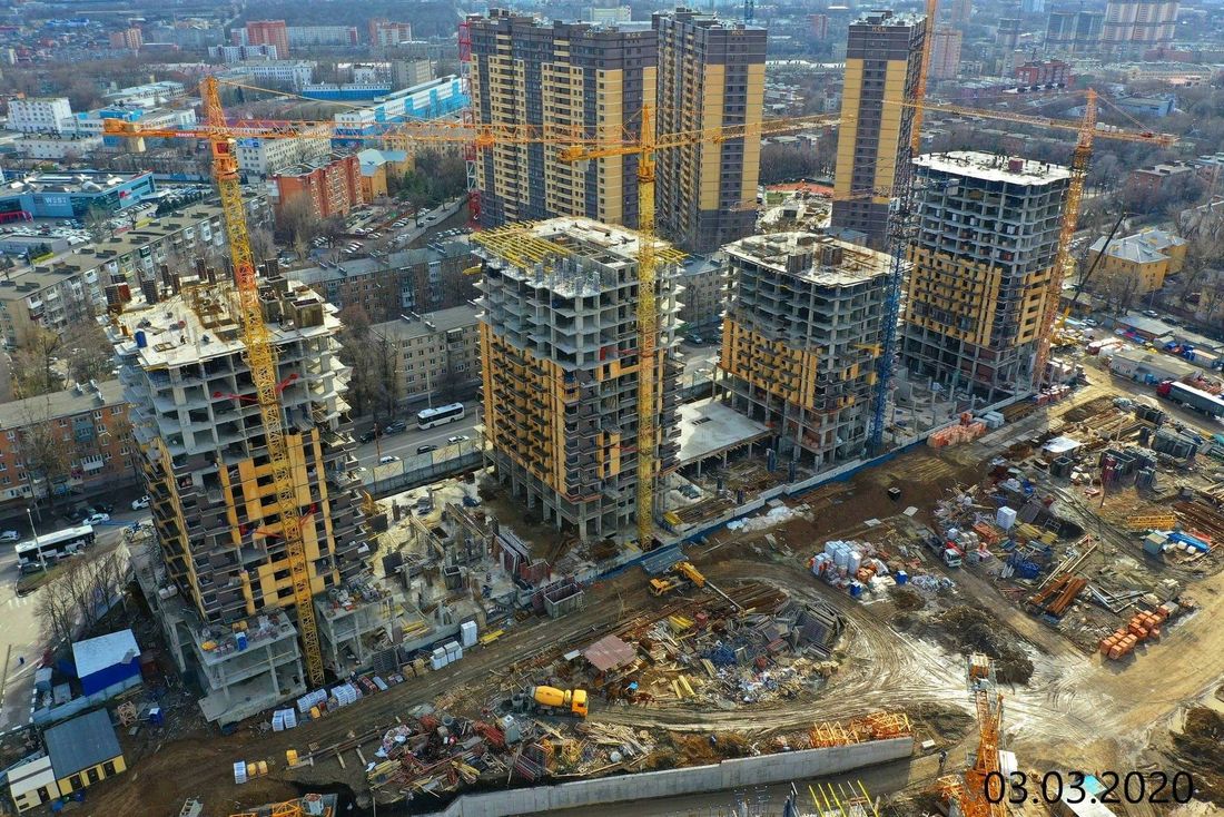 Ход строительства ЖК «Сердце Ростова 2» за Март 2020 г., фото №1