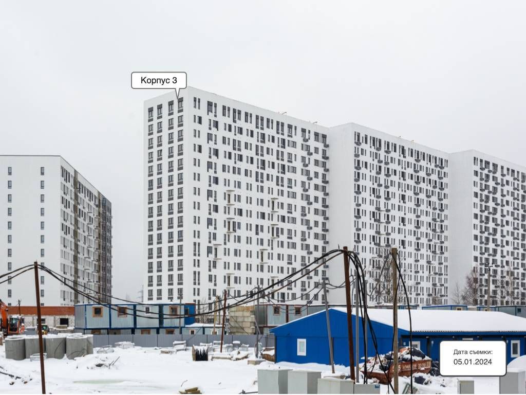Ход строительства ЖК «Молжаниново» за Январь 2024 г., фото №1