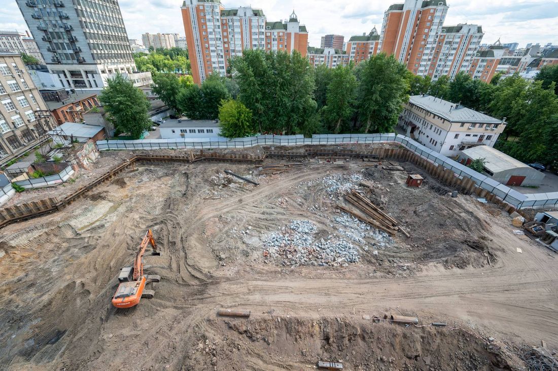 Ход строительства ЖК «Левел Бауманская» за Июнь 2023 г., фото №1