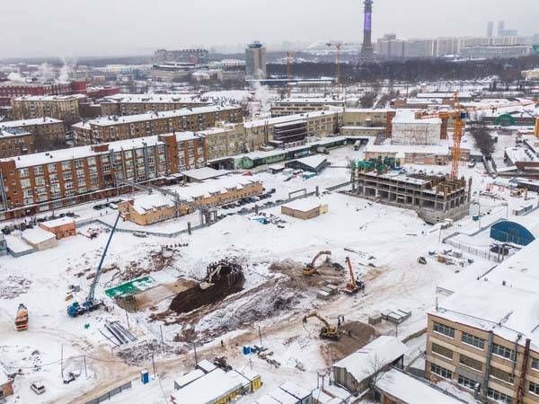 Ход строительства ЖК «Руставели 14» за Февраль 2021 г., фото №1