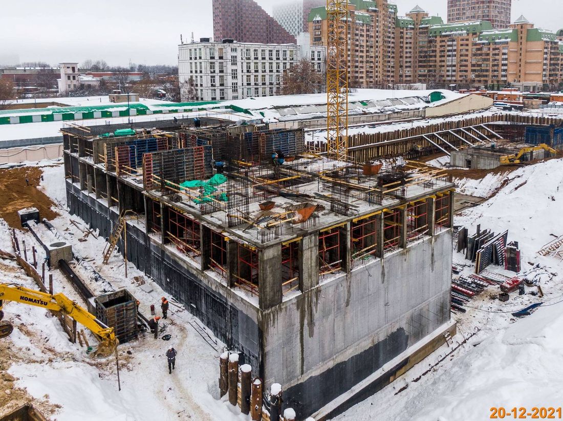 Ход строительства ЖК «Кронштадтский 9» за Декабрь 2021 г., фото №1