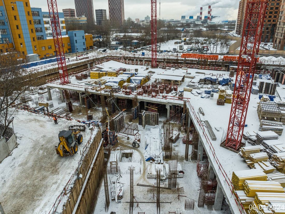 Ход строительства ЖК «Варшавские ворота» за Январь 2024 г., фото №1