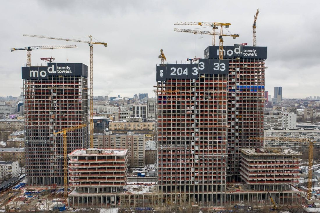 Ход строительства ЖК «Мод» за Февраль 2023 г., фото №1