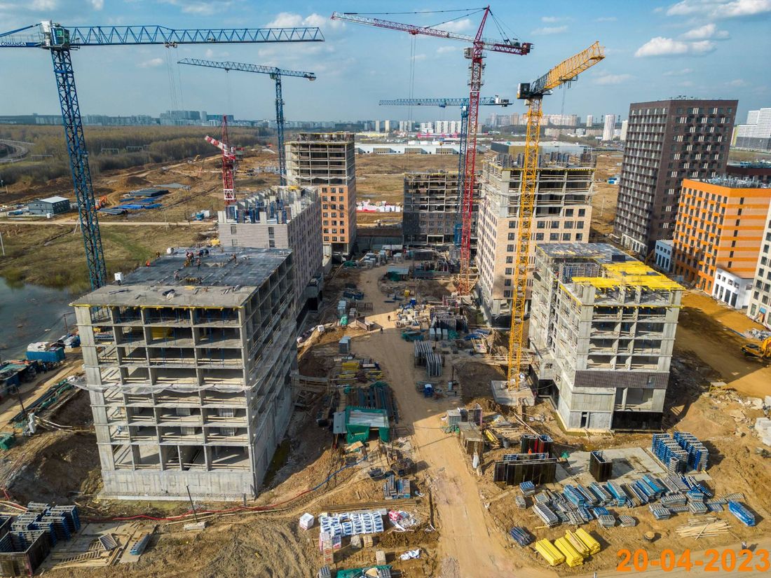 Ход строительства ЖК «Никольские луга» за Апрель 2023 г., фото №1