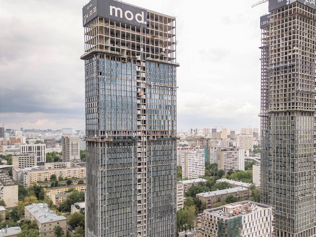 Ход строительства ЖК «Мод» за Август 2023 г., фото №1