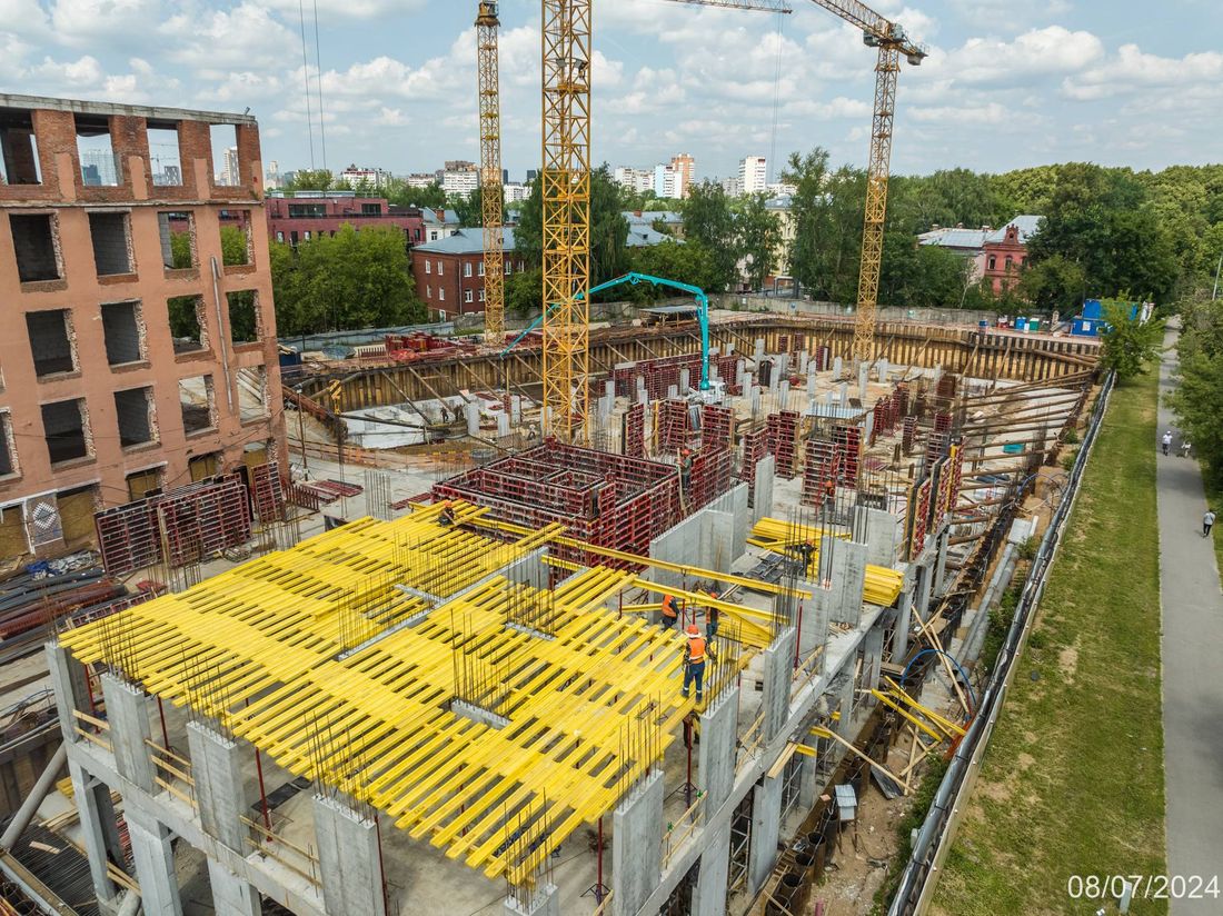 Ход строительства ЖК «Михалковский» за Июль 2024 г., фото №1