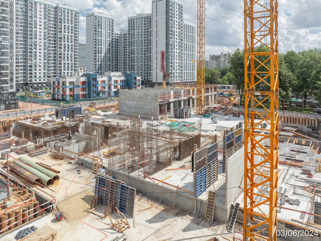 Ход строительства ЖК «Семеновский парк 2» за Июнь 2024 г., фото №1