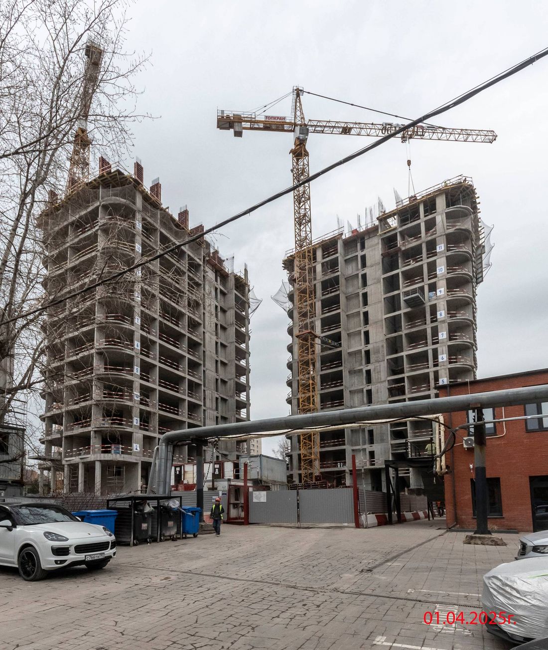 Ход строительства ЖК «Дом 56» за Апрель 2025 г., фото №1