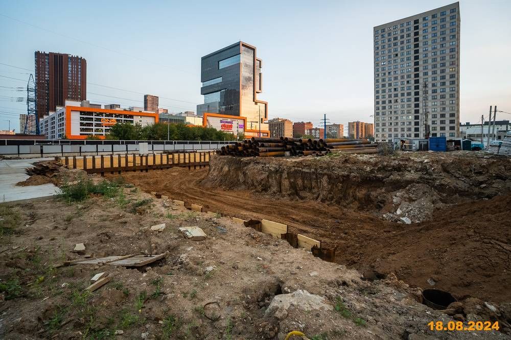 Ход строительства ЖК «Кронштадтский 9» за Август 2024 г., фото №1