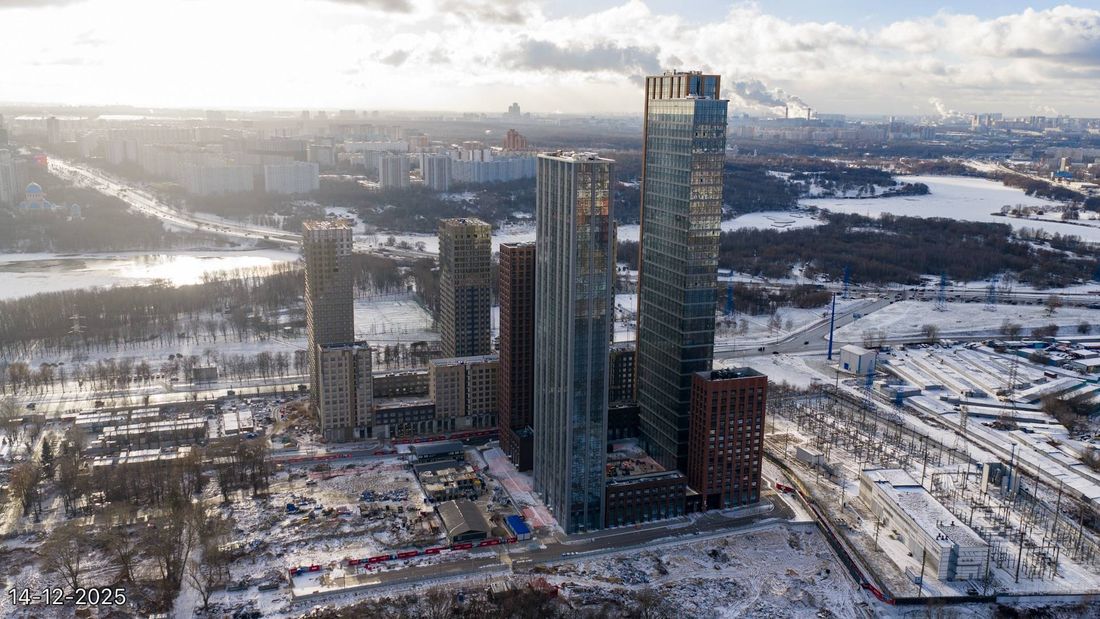 Ход строительства ЖК «Вейв» за Декабрь 2025 г., фото №1
