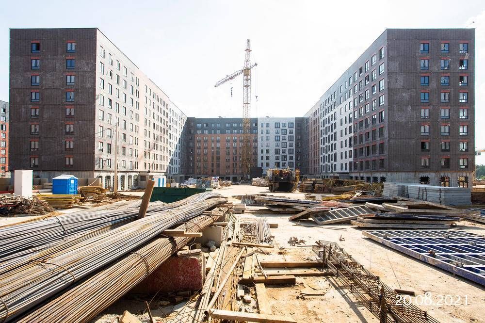 Ход строительства ЖК «Середневский лес» за Август 2021 г., фото №1