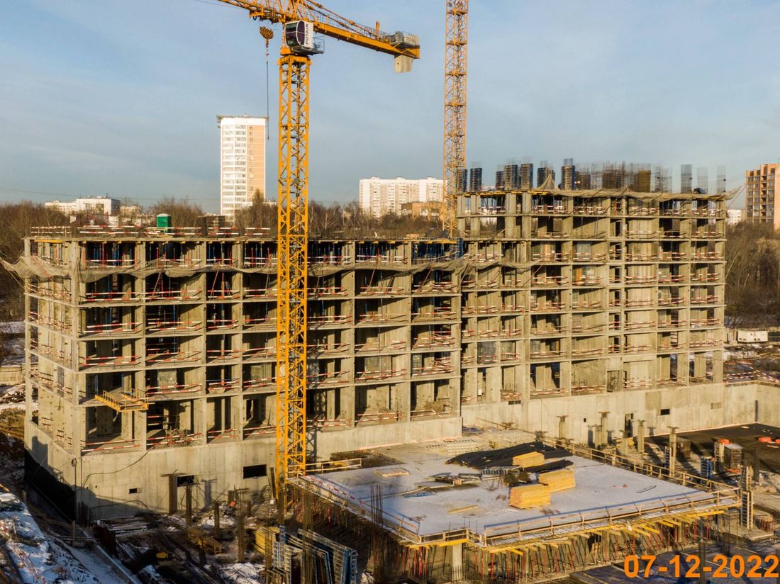 Ход строительства ЖК «Алтуфьевское 53» за Декабрь 2022 г., фото №1