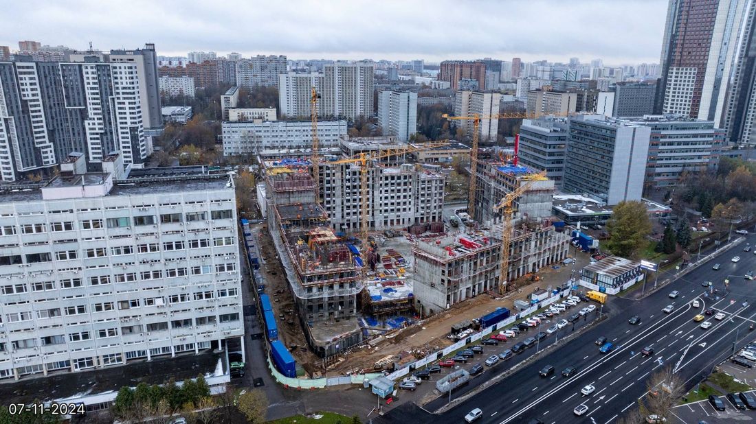 Ход строительства ЖК «Обручева 30» за Ноябрь 2024 г., фото №1