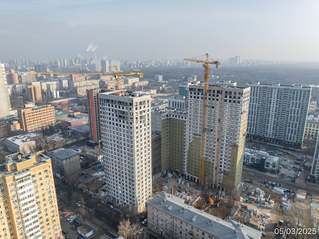 Ход строительства ЖК «Семеновский парк 2» за Март 2025 г., фото №1