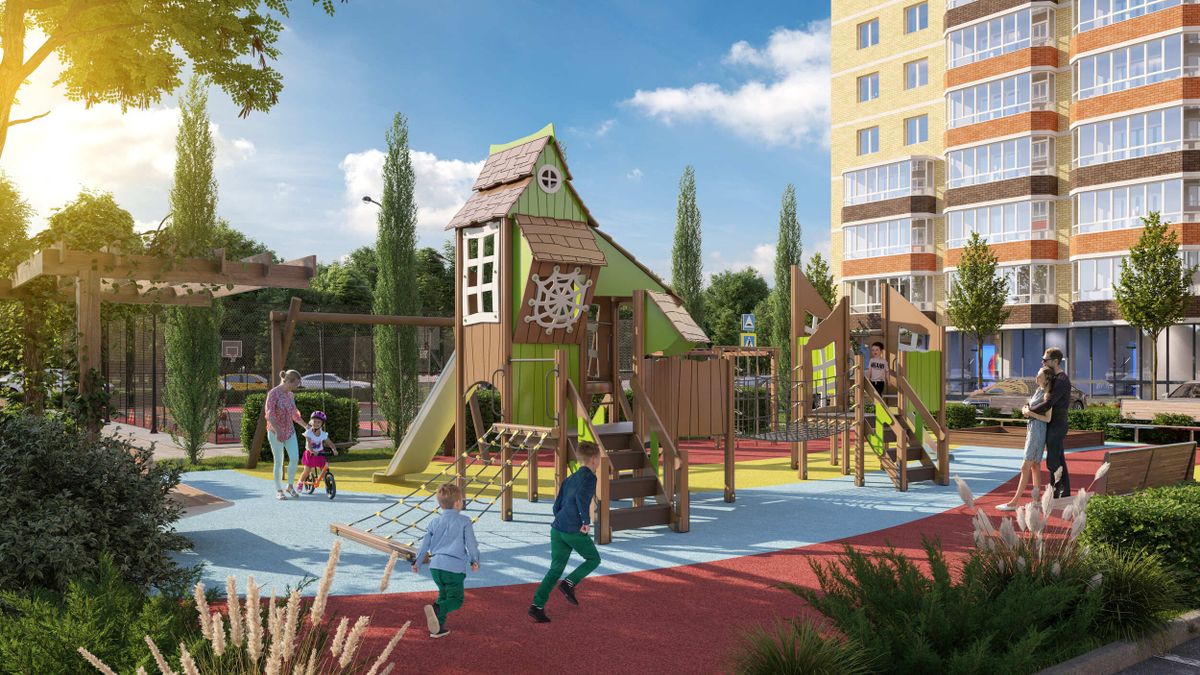 Обустроенный двор