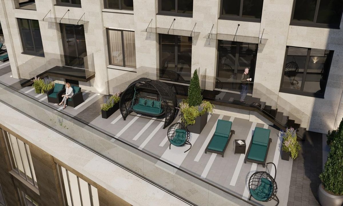 Террасы на верхних этажах