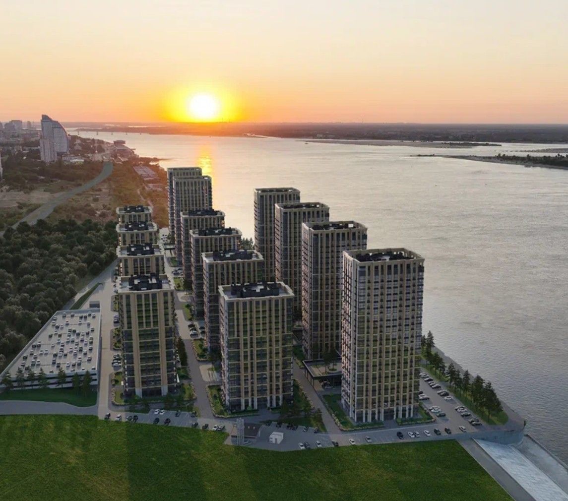 Дома на берегу Волги