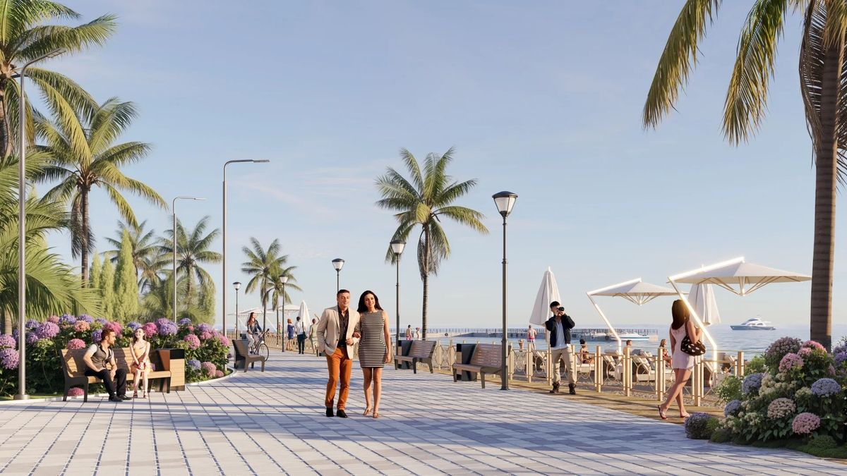 Благоустроенная набережная