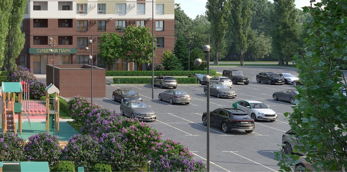 Большой бесплатный паркинг