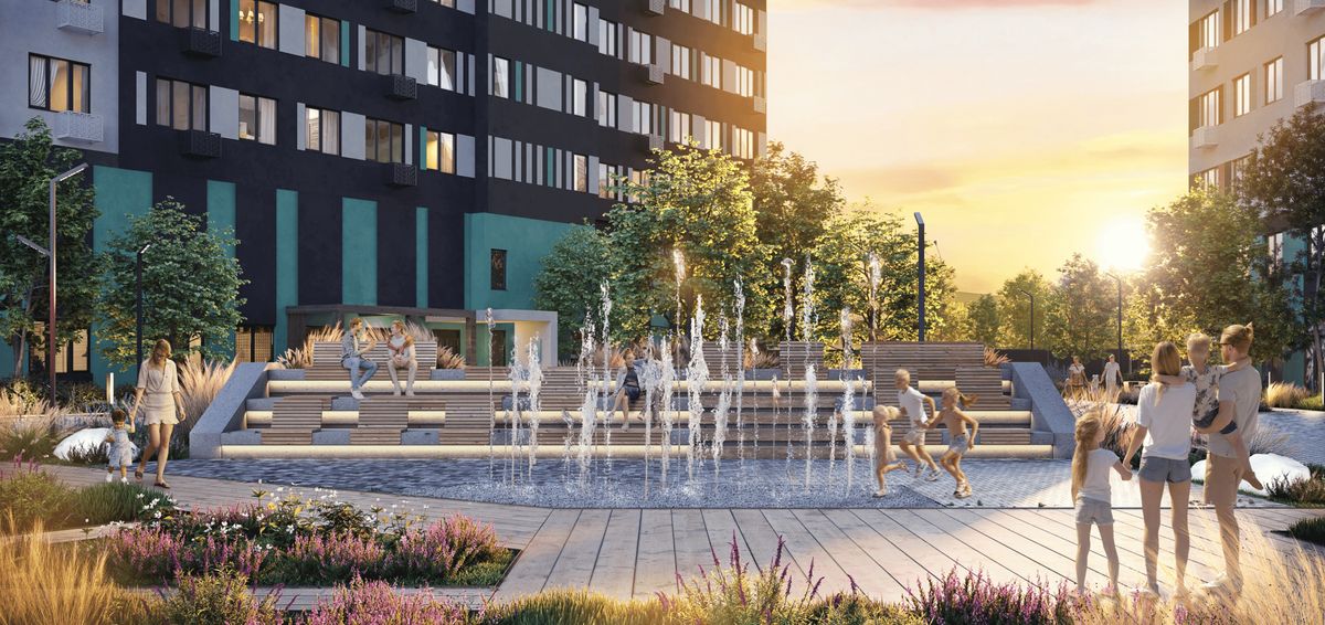 Амфитеатр с фонтаном