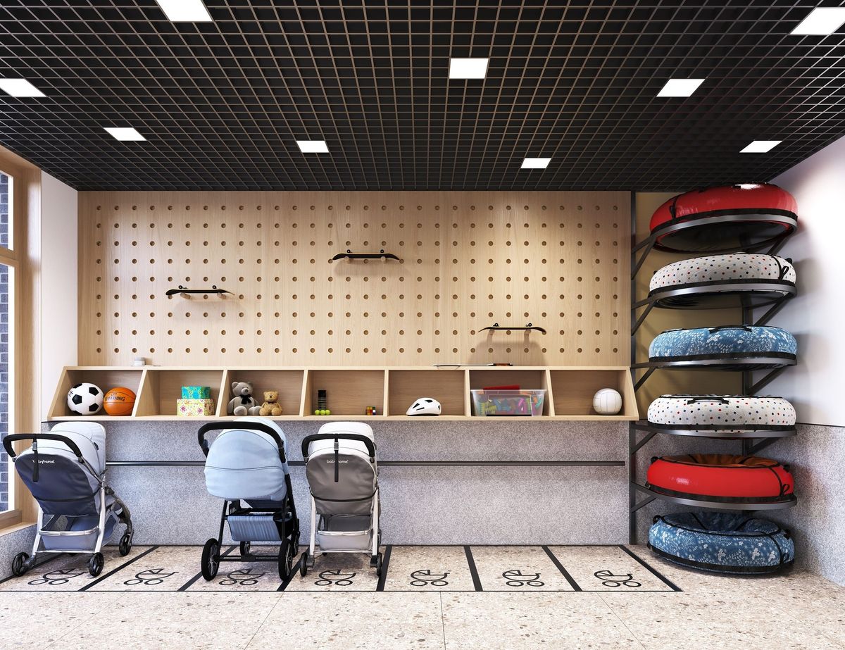 Лобби с колясочными