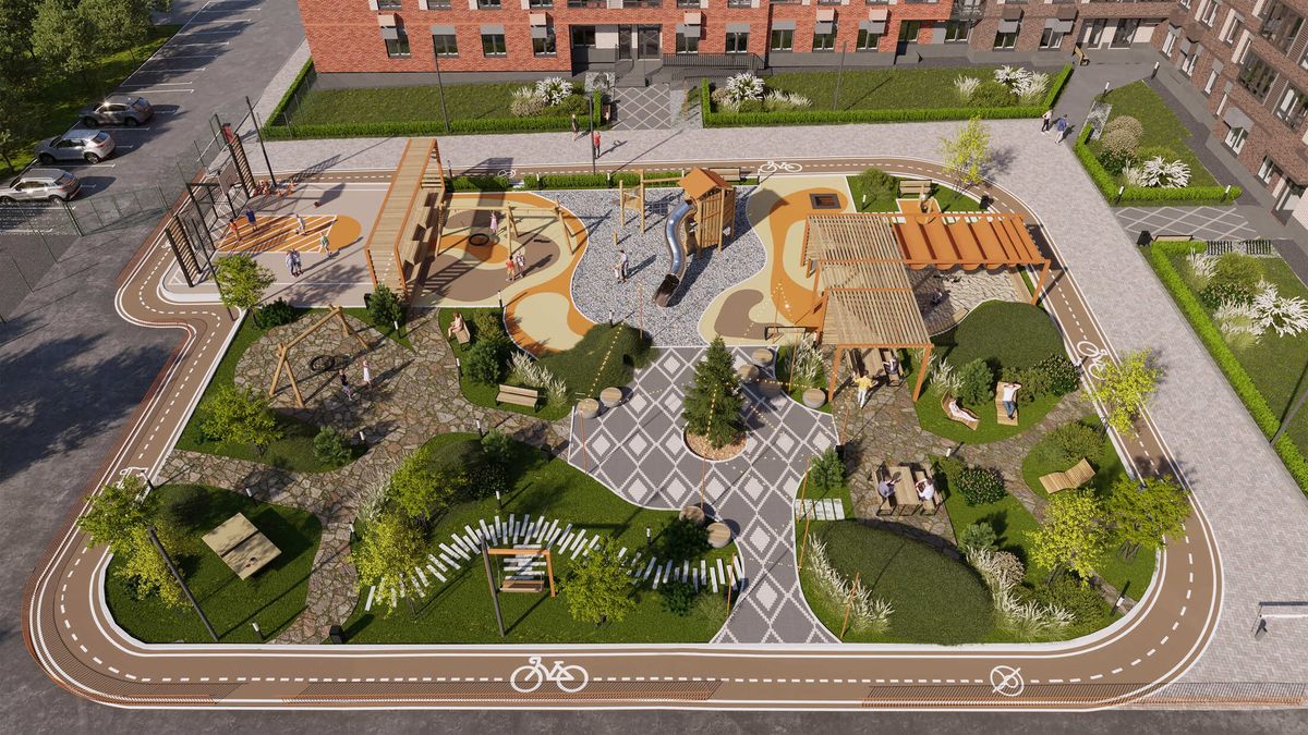 Уютный и безопасный двор