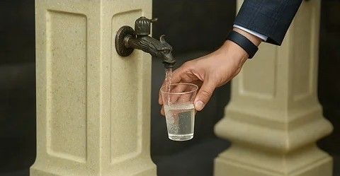 Бювет с минеральной водой