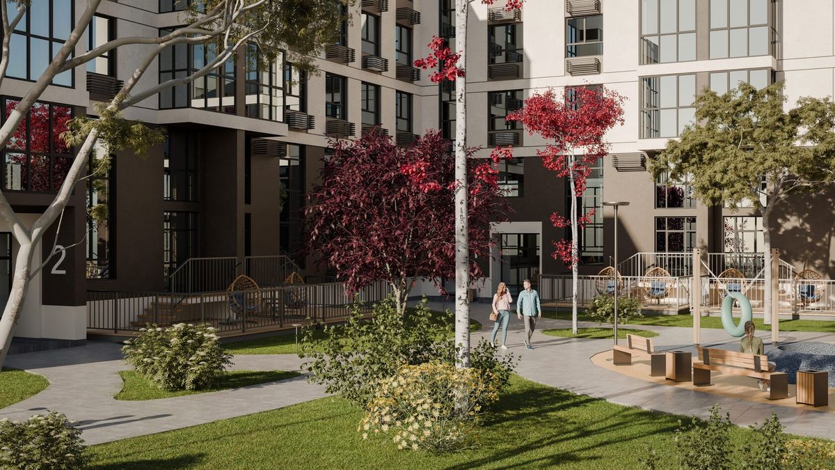 Уютные зеленые дворы без машин