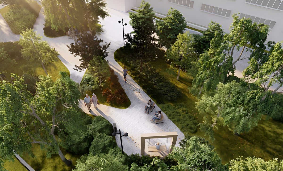 Зеленый сквер