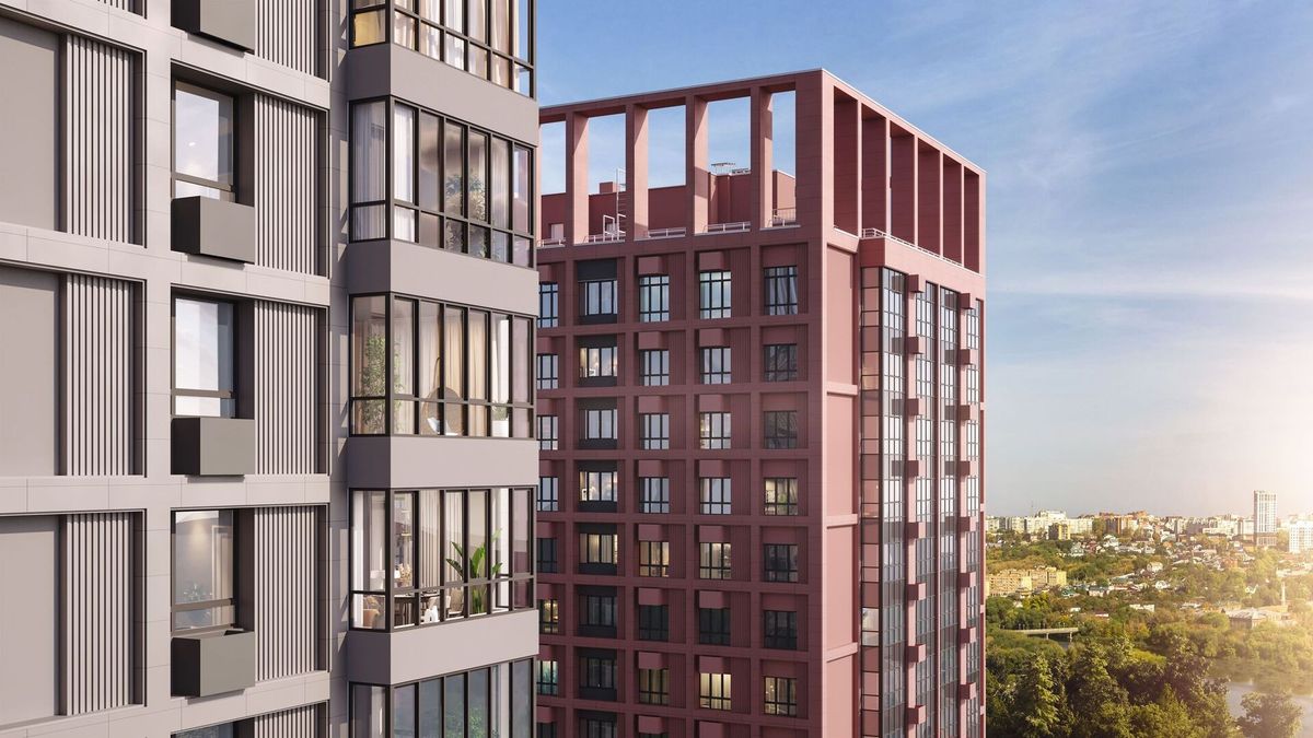 Современный квартал на набережной