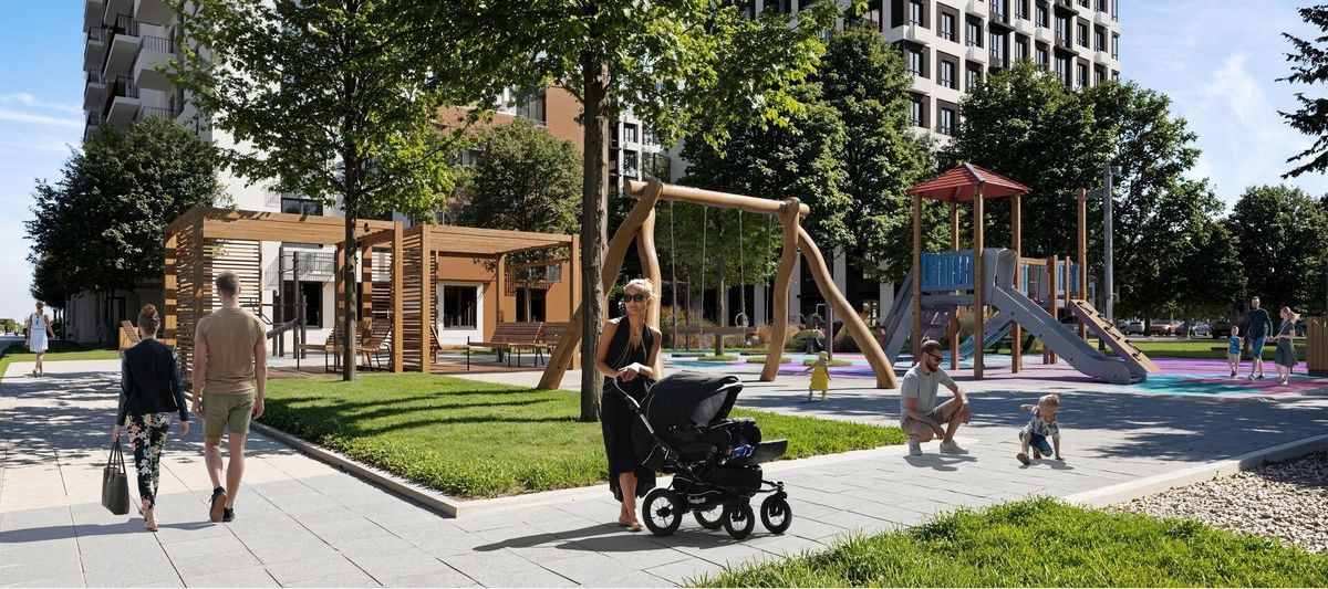 Благоустроенная территория