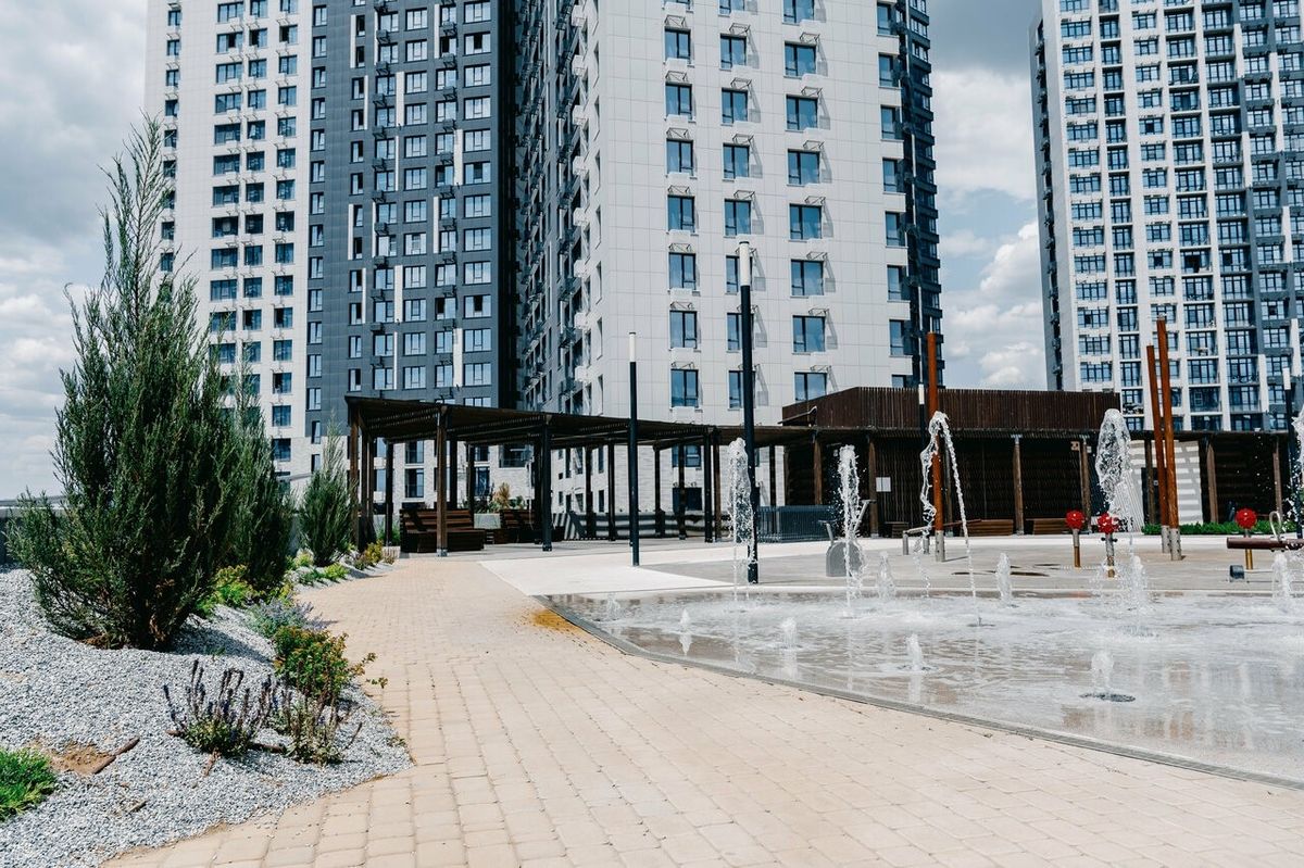 Интерактивная площадка для игр с водой