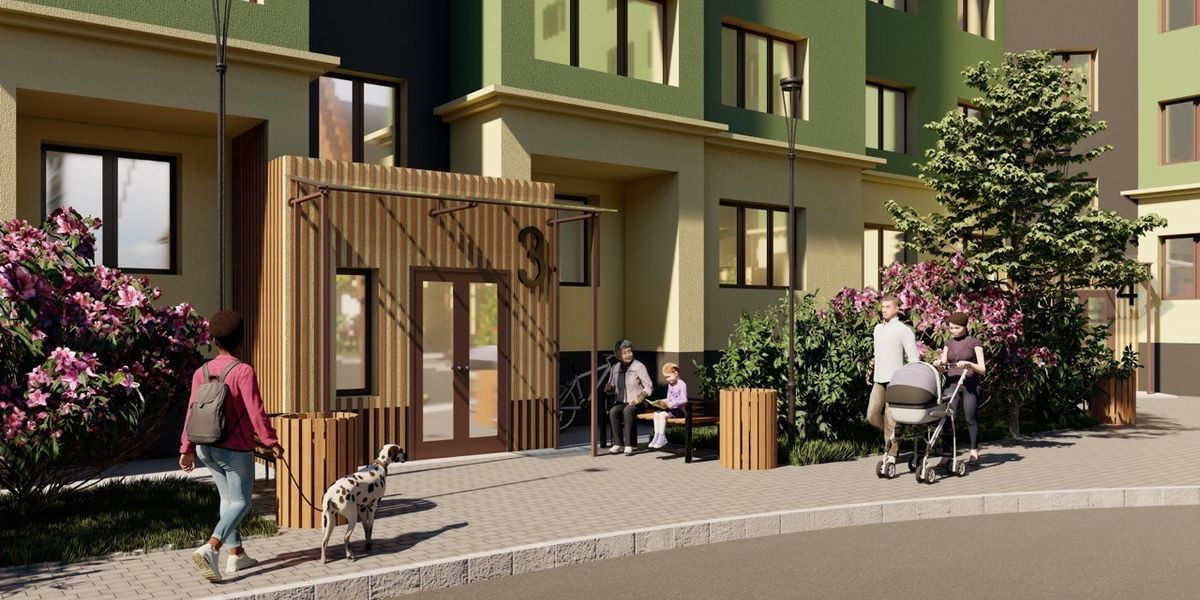 Вход в&nbsp;подъезд